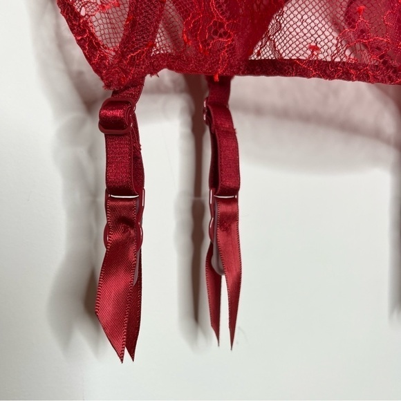Victoria's Secret Lace Garter Slip in Red - Picture 11 of 12